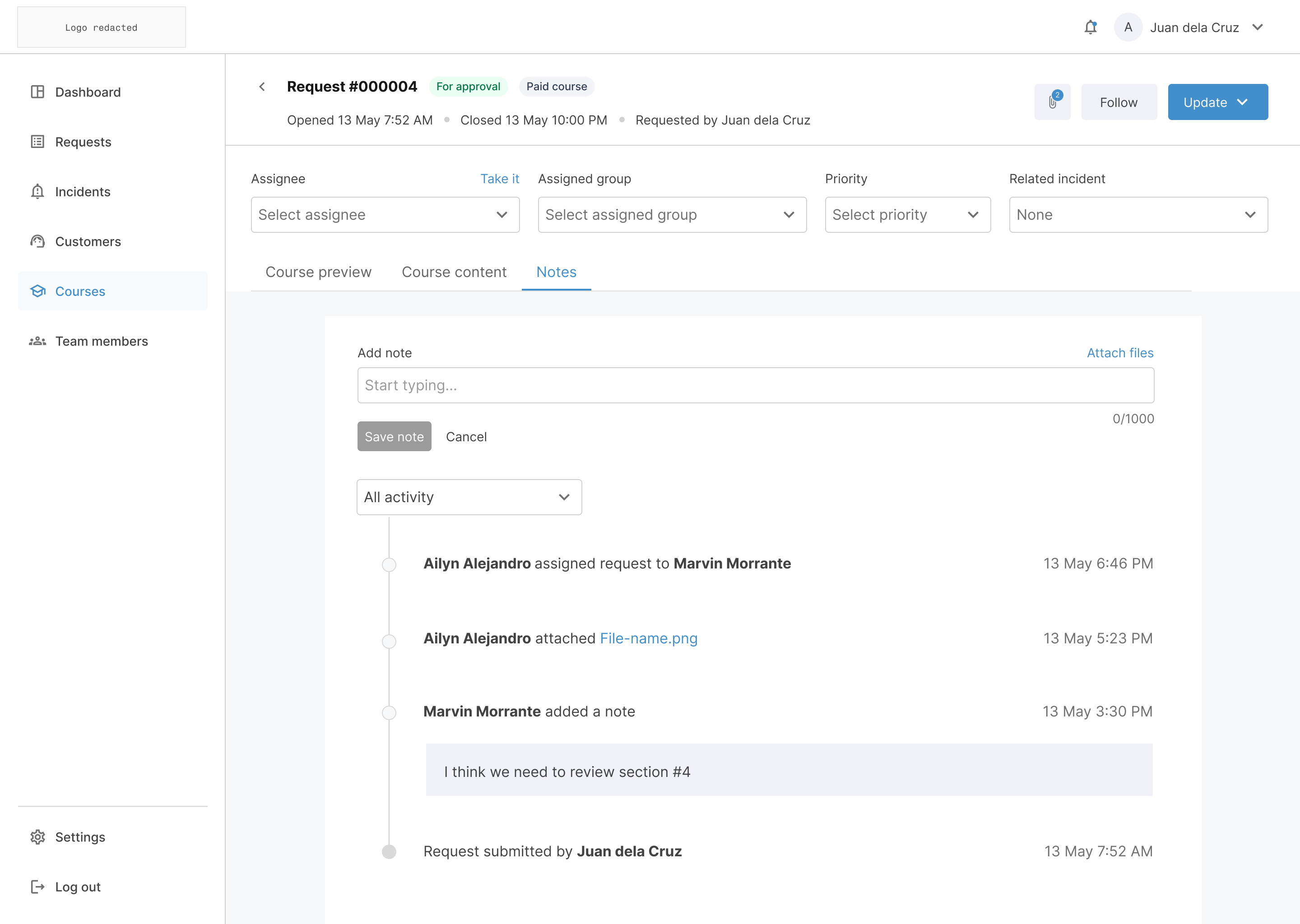 Platform admin – subscriptions